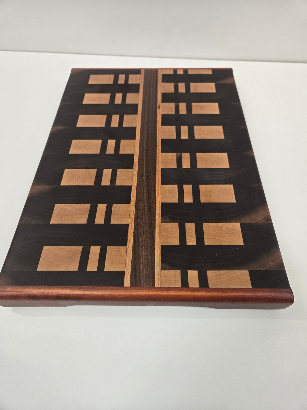 Cutting Board - Walnut Maple Cherry and Chatke Viga 11x16x1.5