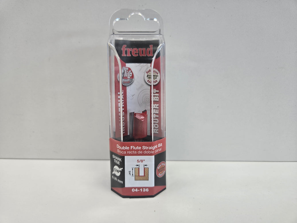 Freud Router Bit - Double Flute Straight Bit 5.8 inch