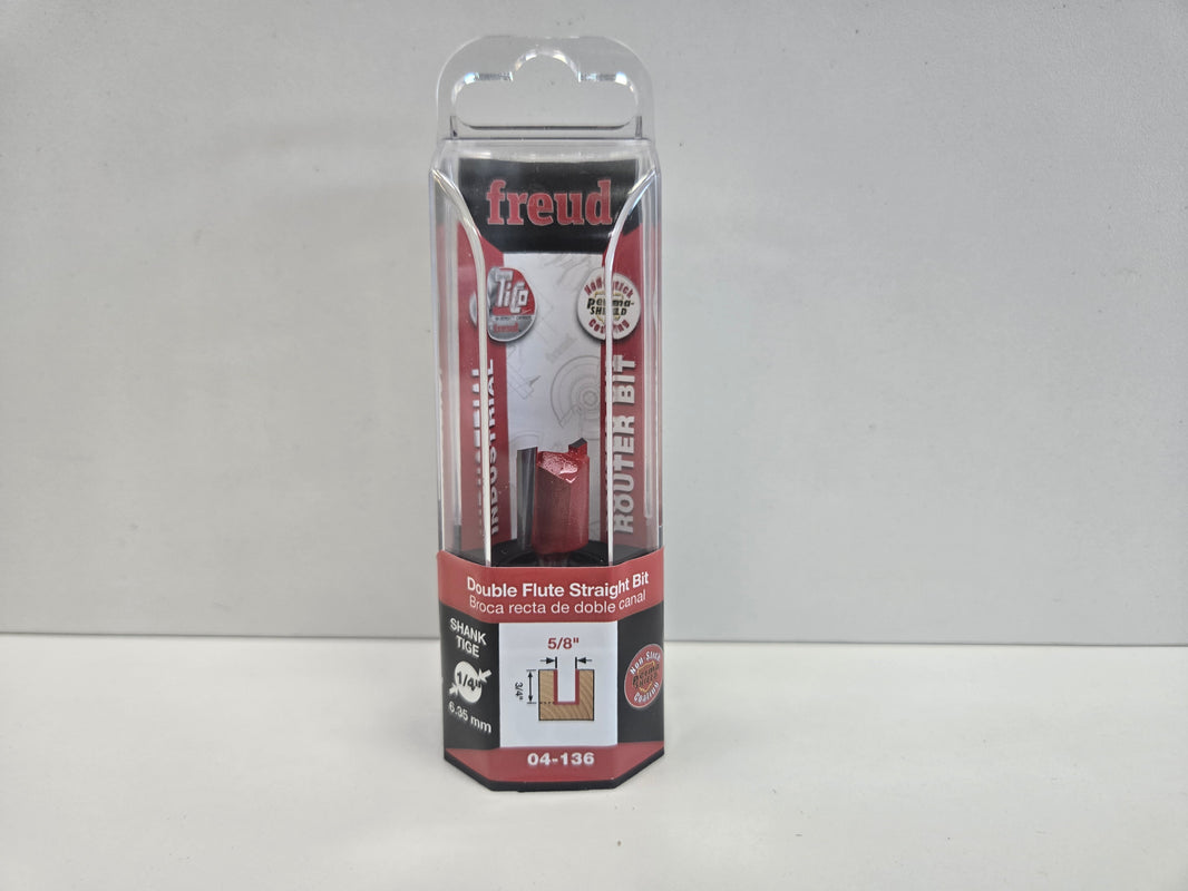 Freud Router Bit - Double Flute Straight Bit 5.8 inch