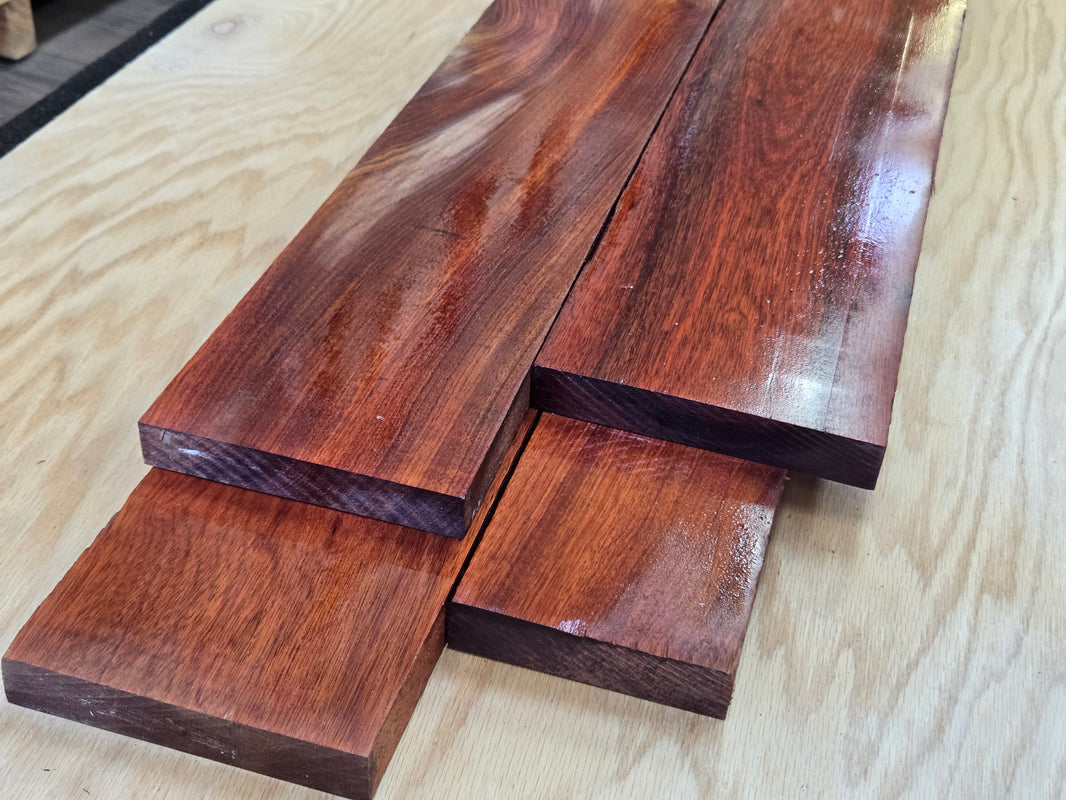 Exotic Bloodwood Lumber Board – Deep Red Hardwood for Furniture & Projects