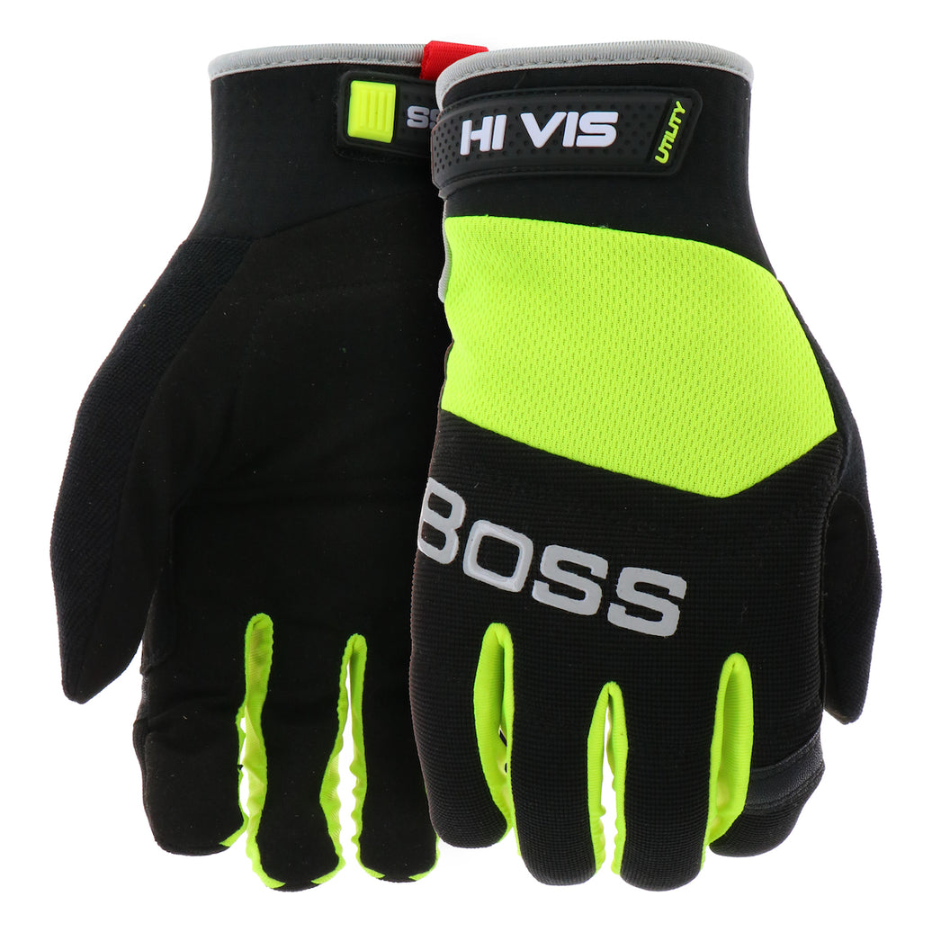 Boss High Visibility Utility Gloves