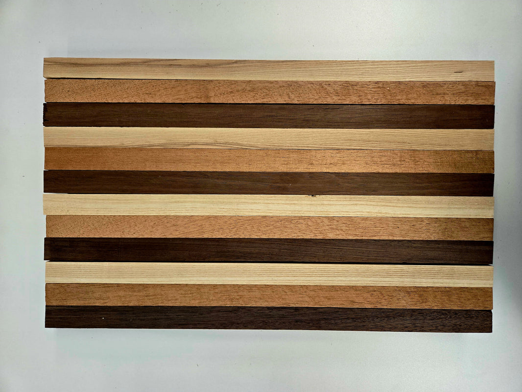 Cutting Board Set 1 - African Mahogany Peruvian Walnut Ash