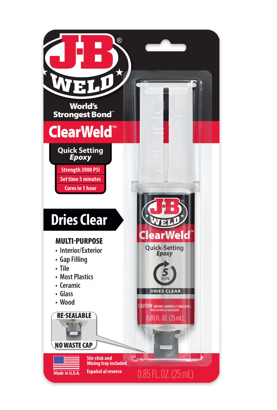 JB Weld ClearWeld 0.85oz