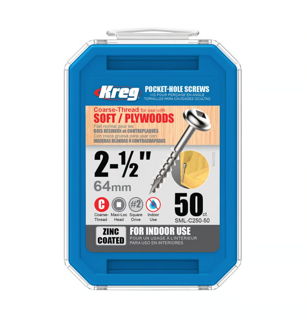 Kreg Pocket Screws 2-1/2in 50ct