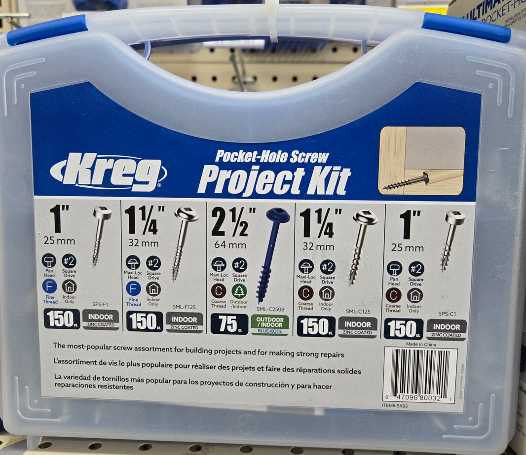 Kreg Screws