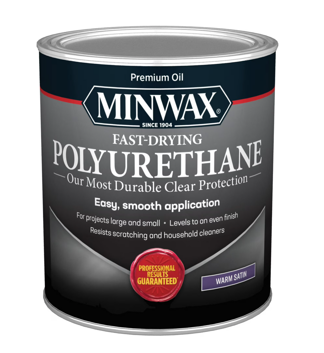 Minwax Fast-Drying Polyurethane Warm Semi-Gloss Quart