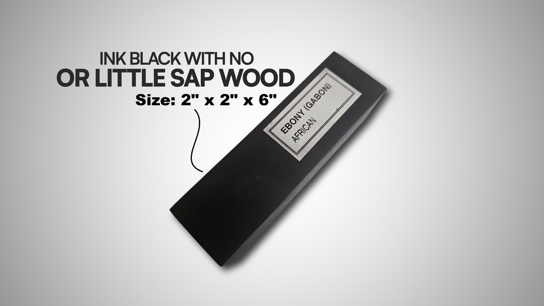 Ebony Turning Blank 2x2x6