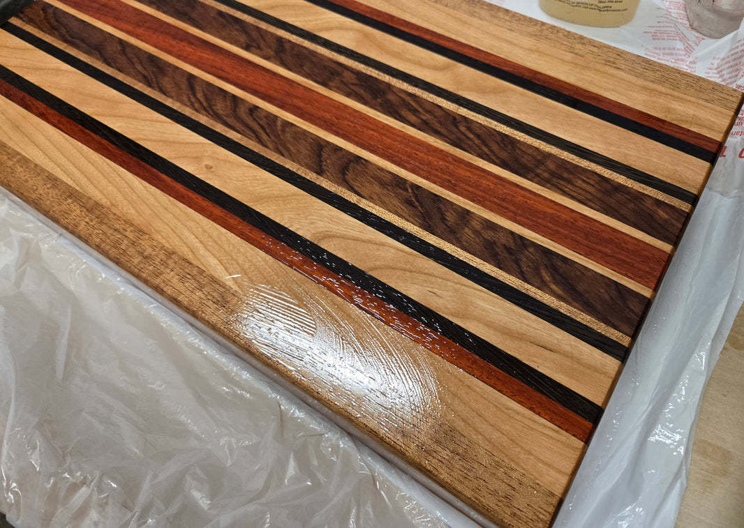 Cutting Board Ultimate Set - Walnut, Maple, Bloodwood, Zebrawood, Wenge