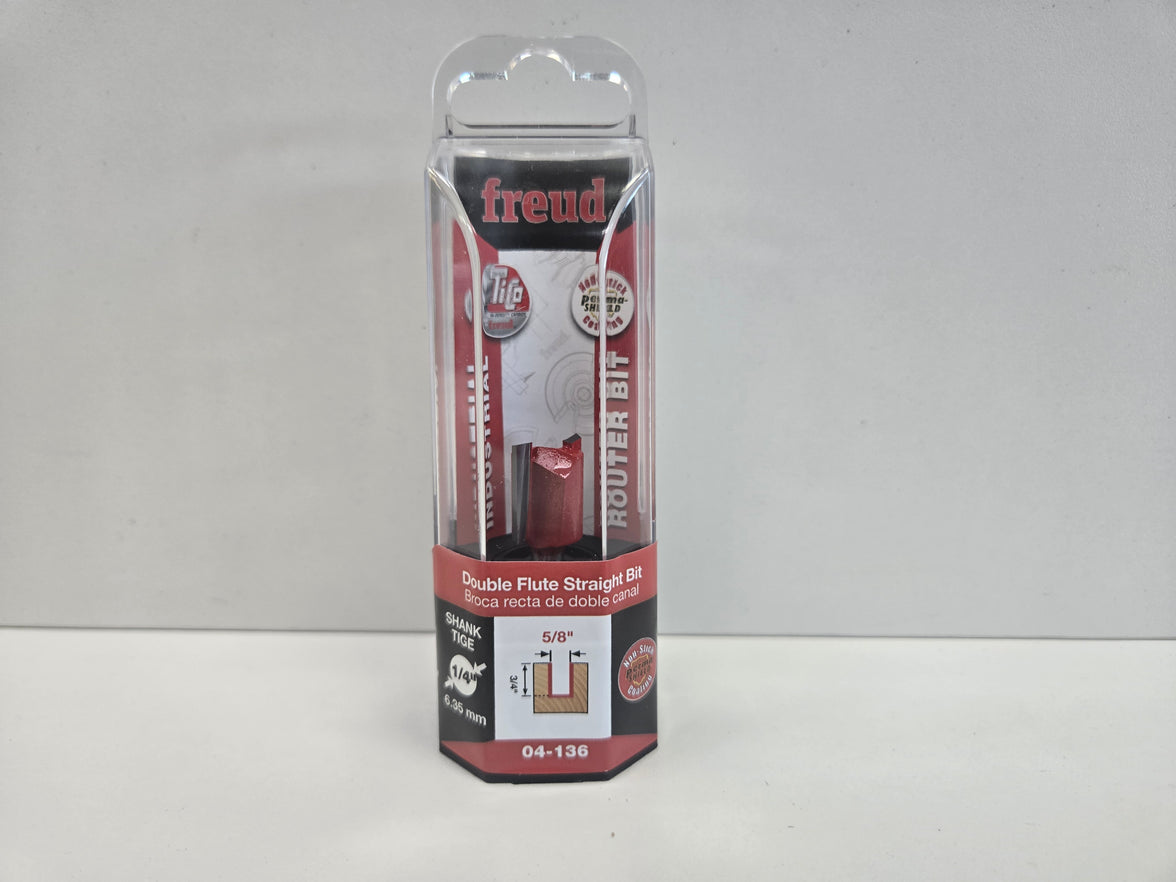 Freud Router Bit - Double Flute Straight Bit 5.8 inch