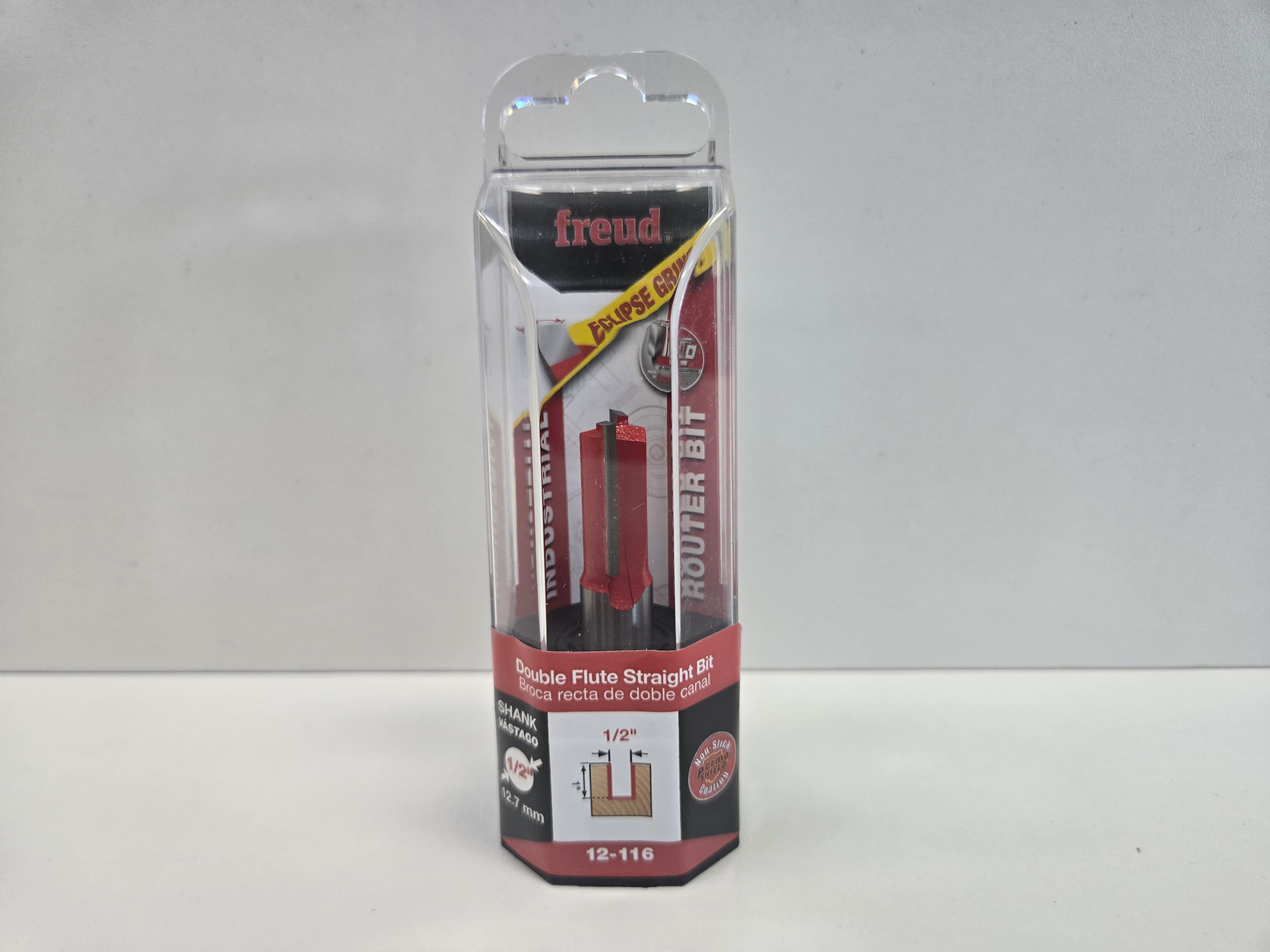 Freud Router Bit - Double Flute Straight Bit .5 inch