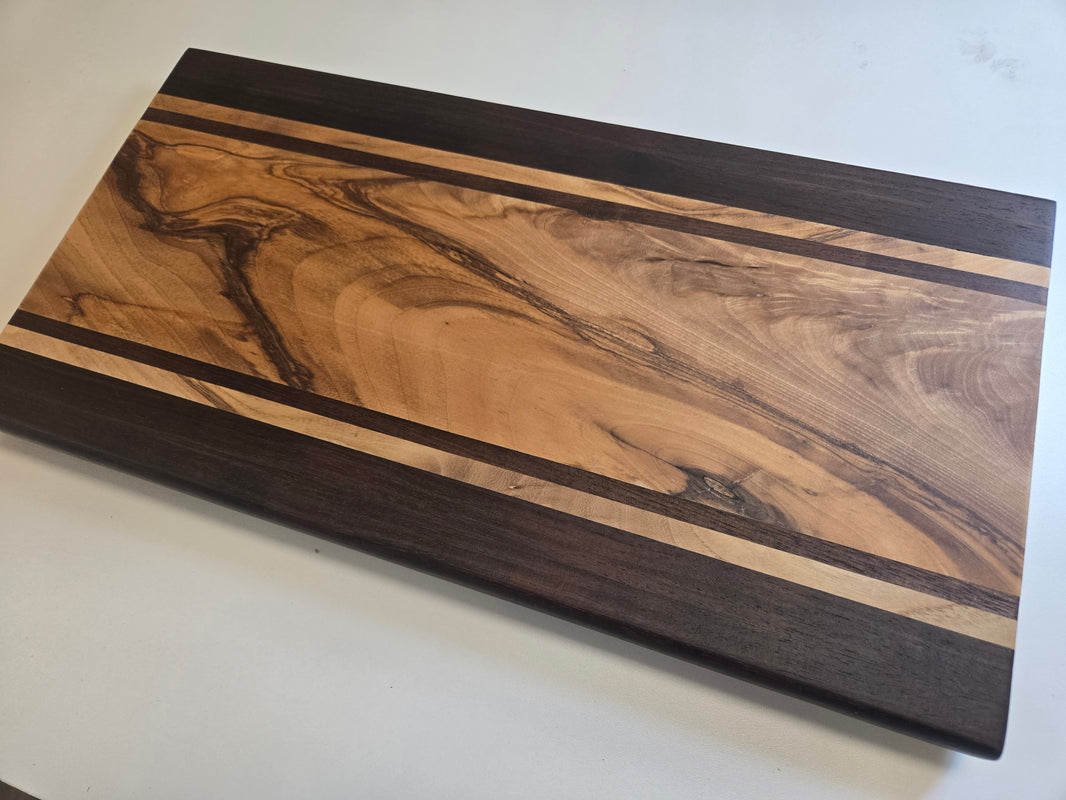 Cutting Board - Premium Set | Walnut, Zebrawood, Padauk, Wenge - Free Shipping