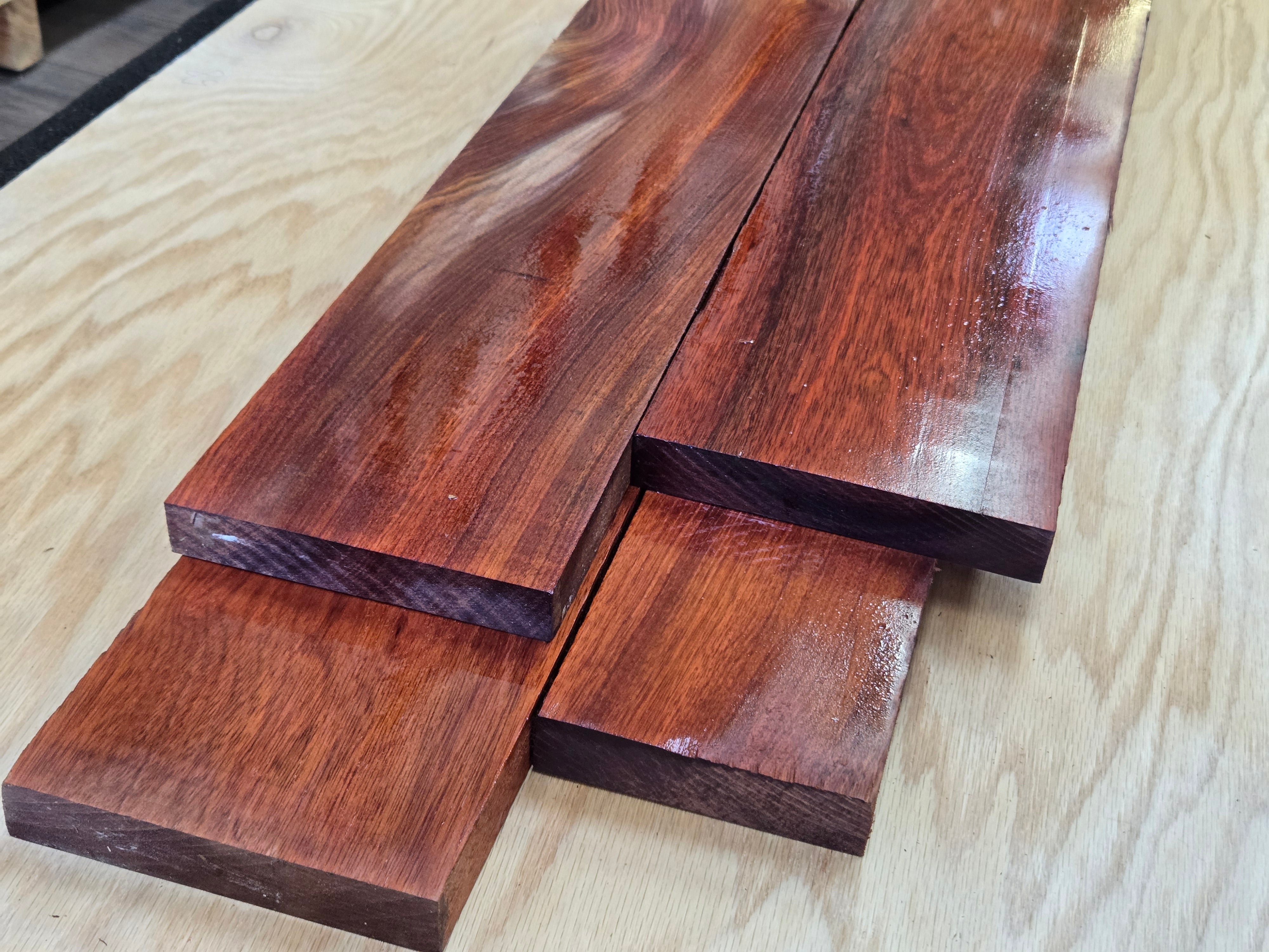 Exotic Bloodwood Lumber Board – Deep Red Hardwood for Furniture & Projects