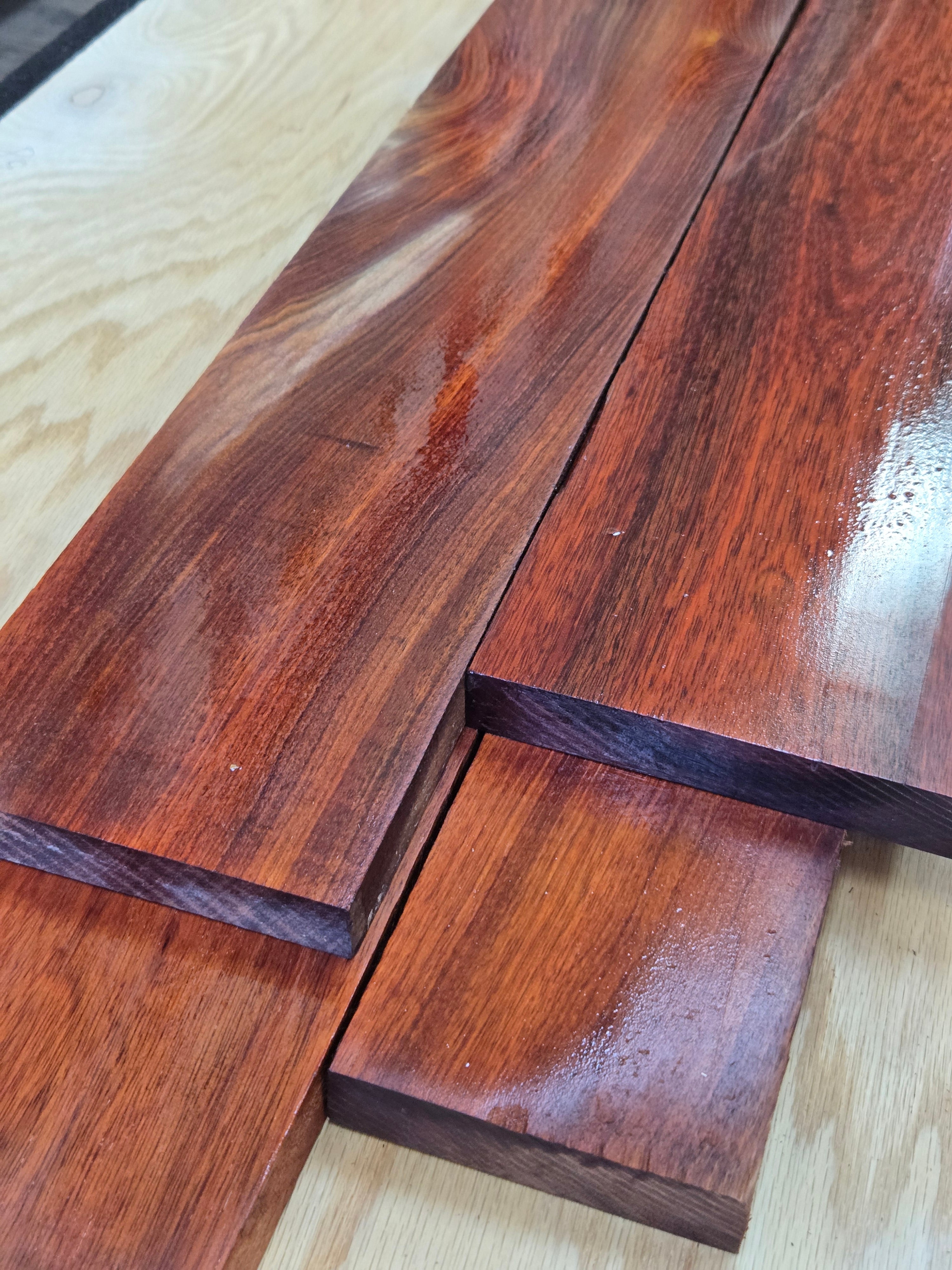 Exotic Bloodwood Lumber Board – Deep Red Hardwood for Furniture & Projects