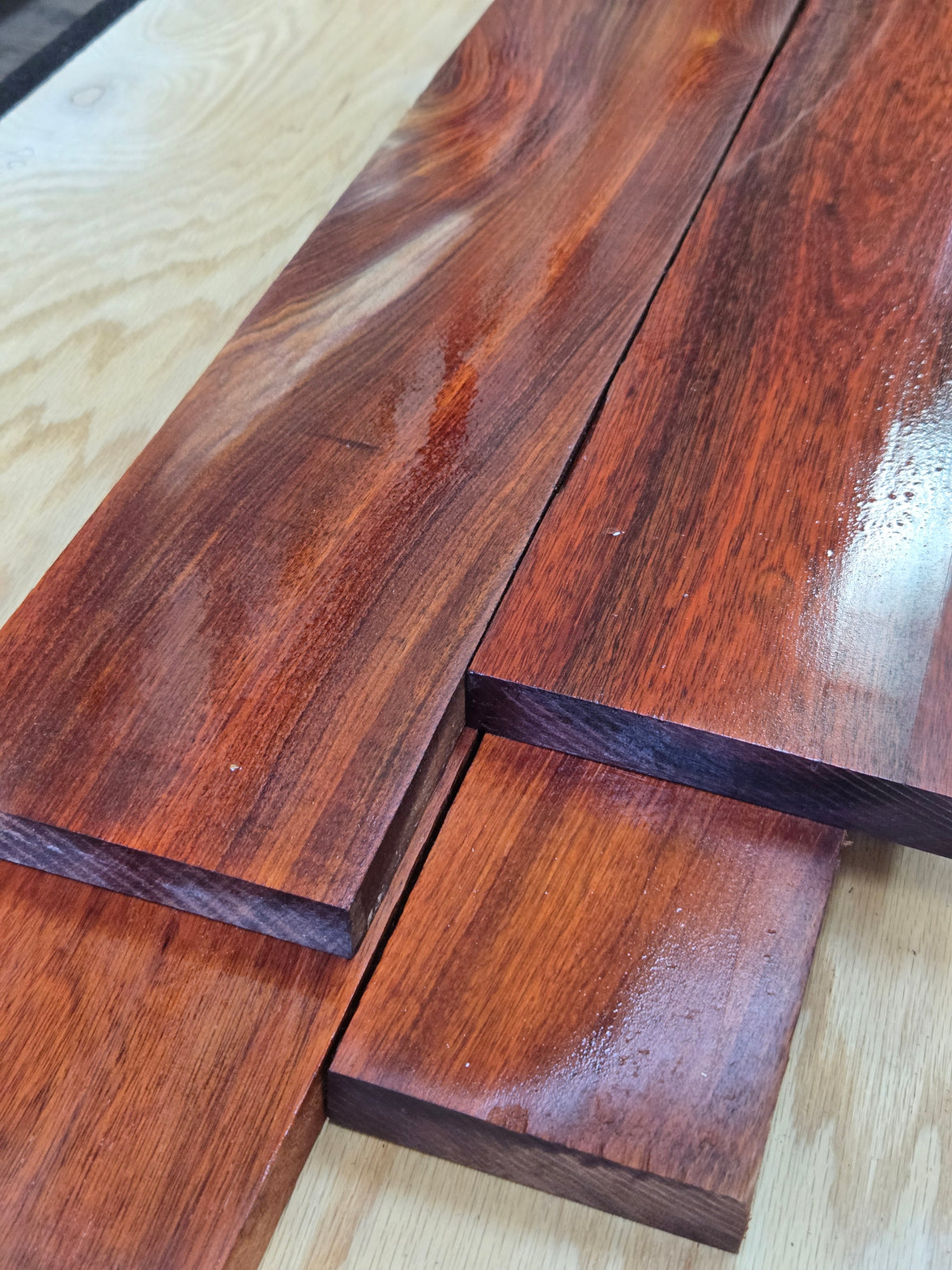 Exotic Bloodwood Lumber Board – Deep Red Hardwood for Furniture & Projects