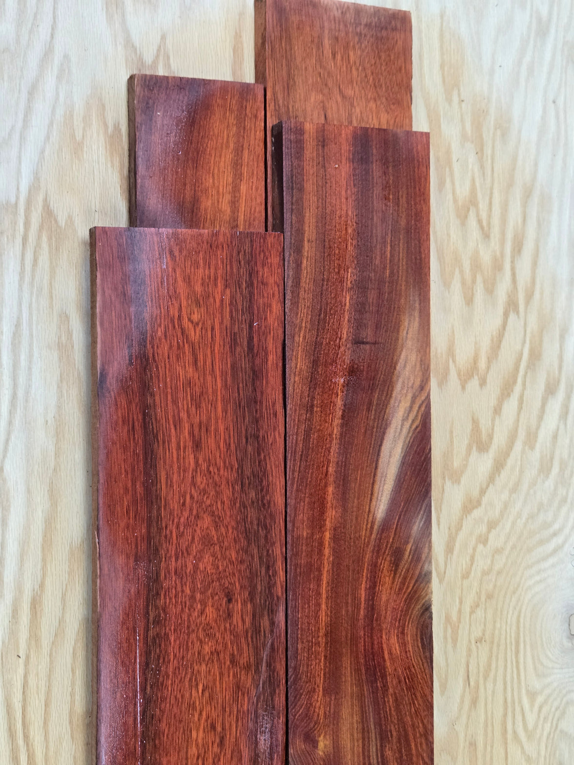 Exotic Bloodwood Lumber Board – Deep Red Hardwood for Furniture & Projects