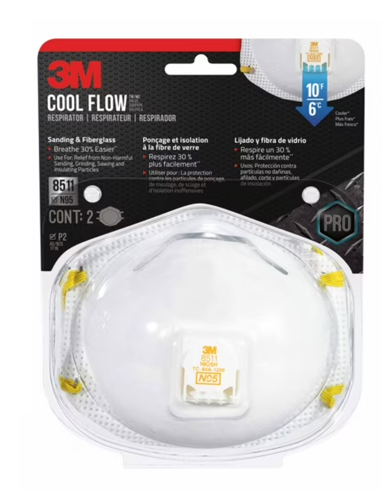 3M Cool Flow Respirator 8511 (N95)
