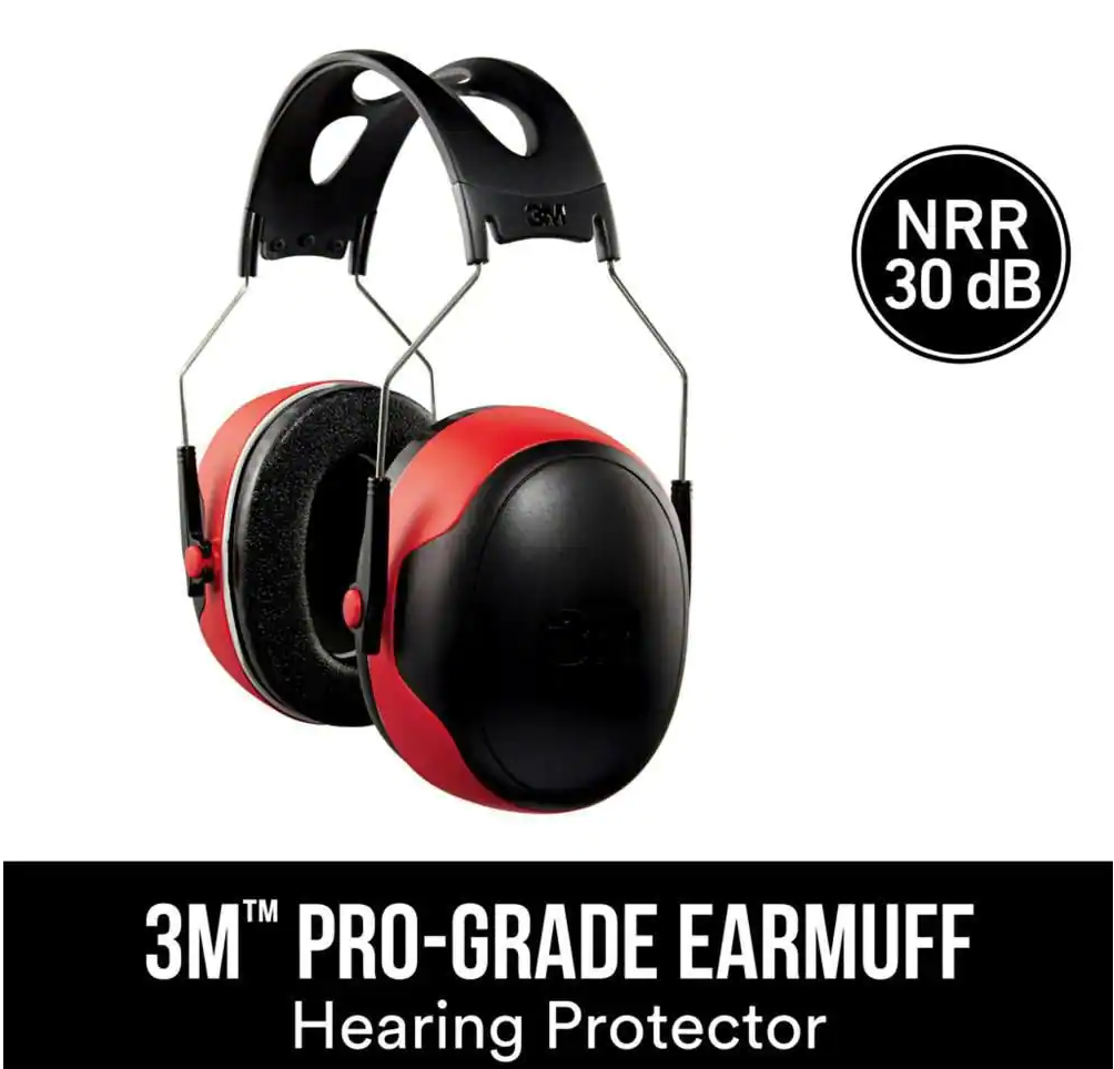 3M Pro-Grade Earmuffs (30dB NRR)