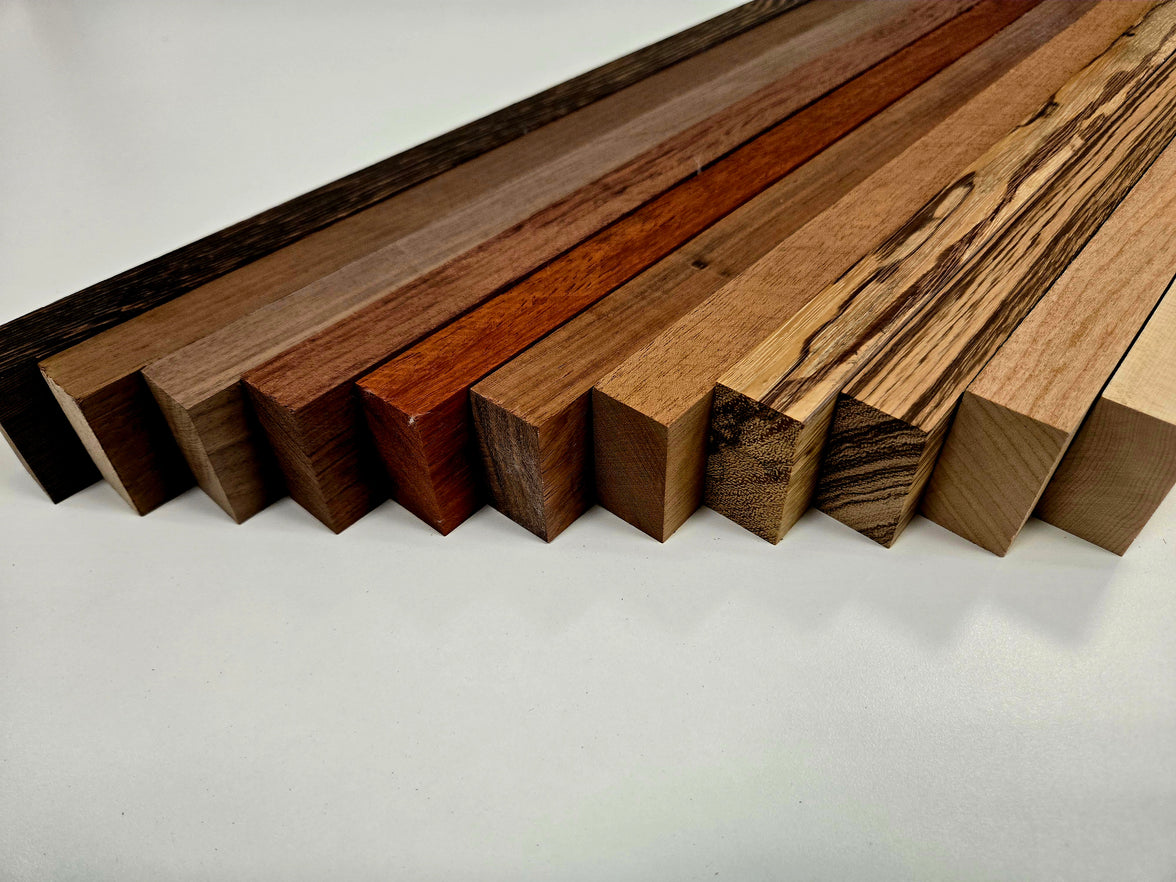 Cutting Board Set 2 - Walnut Zebrawood Padauk Wenge