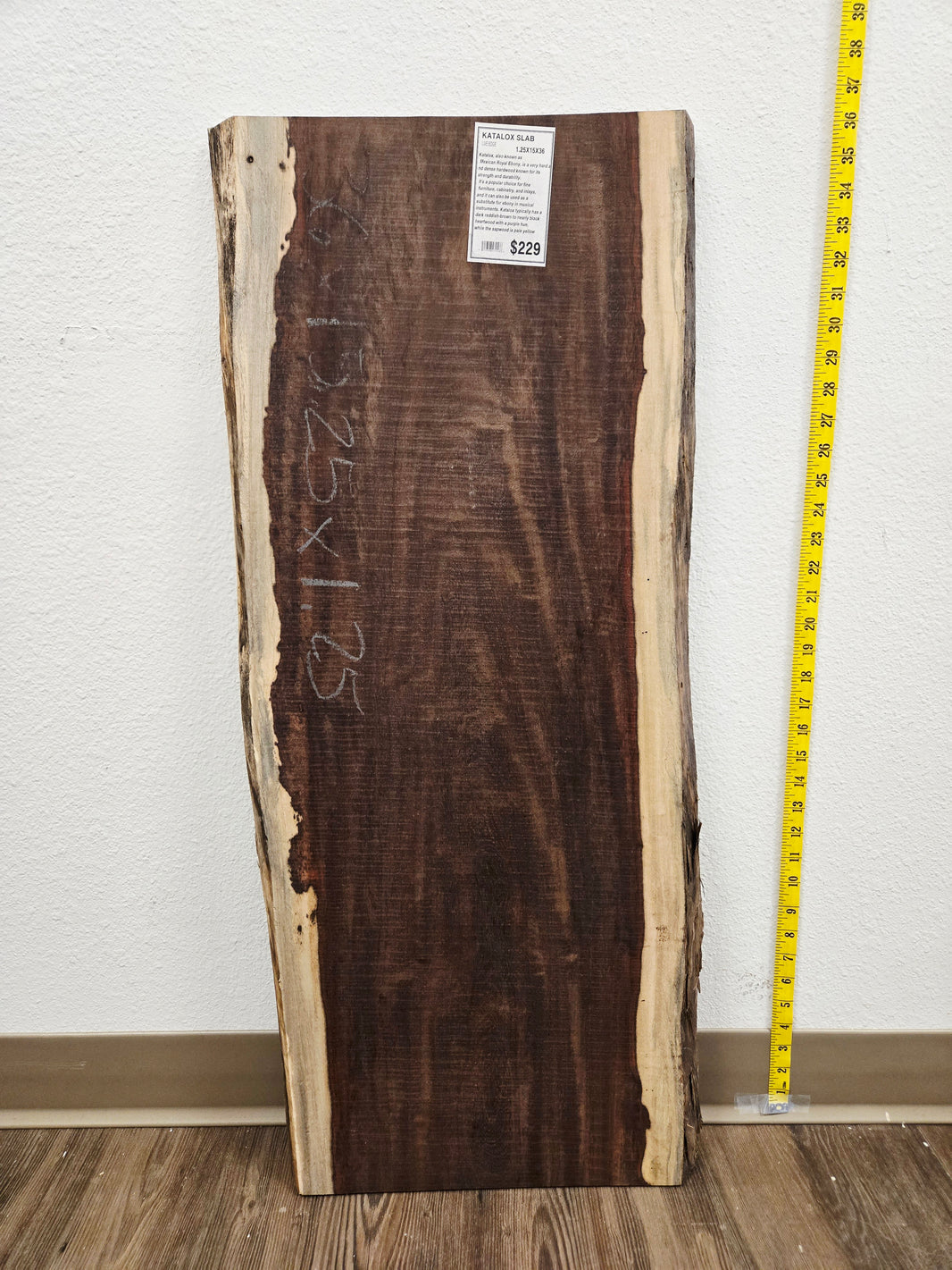 Katalox (Swartzia) 36x15x1.25