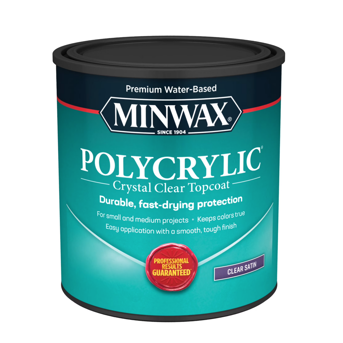 Minwax Polycrylic Clear Satin Quart