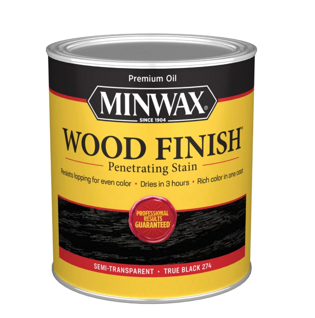 Minwax Wood Finish True Black Quart