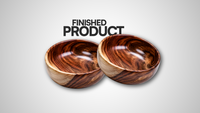 Indian Rosewood Bowl Blank - Size: 9" x 3"