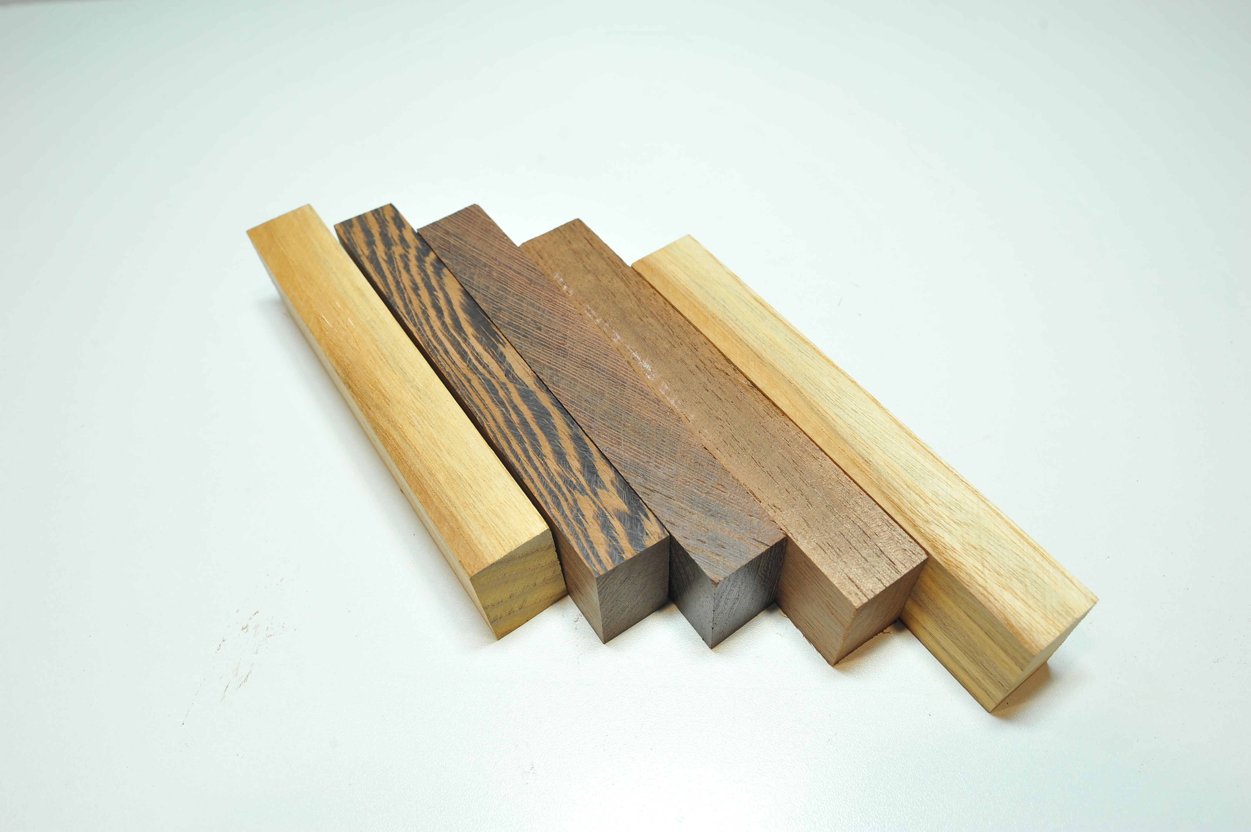 Knife Blanks - Teak Marblewood Wenge Purpleheart 2x6