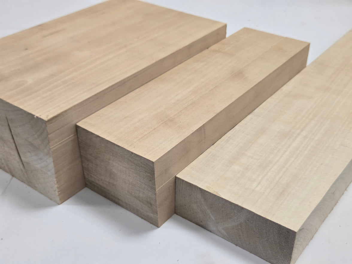 Basswood 1" Thickness (4/4) 2" Thickness (8/4) and 4" Thickness